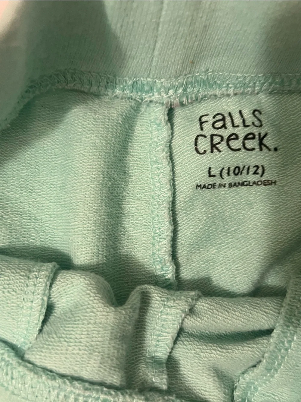 Falls Creek Mint Green Cotton Bralette with Drawstring Band
